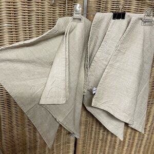 JABARA Cloth Napkins The Cottage Set of 5,  100% Cotton 18 x18” Sq Wheaton